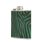 Flasques Zebra Black et Green Print (Gauche)