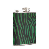 Flasques Zebra Black et Green Print (Droite)