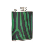 Flasques Zebra Black et Green Print (Droite)