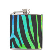Flasques Zebra Black et Rainbow Print (Devant)