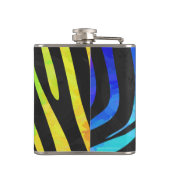 Flasques Zebra Black et Rainbow Print (Dos)