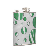 Flasques Zebra Green et White Polka Dot (Droite)