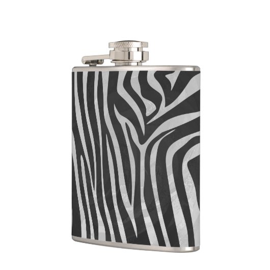 Flasques Zebra noir et gris clair (Gauche)