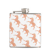Flasques Zebra Orange and White Print (Devant)