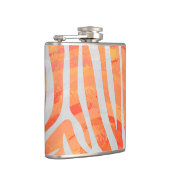 Flasques Zebra Orange and White Print (Droite)