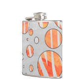Flasques Zebra Orange et White Polka Dot (Gauche)