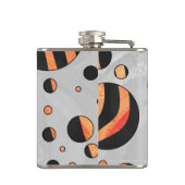 Flasques Zebra Pois noirs et orange (Dos)