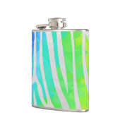 Flasques Zebra Rainbow et White Print (Gauche)
