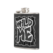 Flasques Zebra Wild me Noir et gris (Gauche)