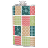 Flasques Zigzag, Chevron, En vichy, Pois, Patchwork (Gauche)