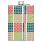 Flasques Zigzag, Chevron, En vichy, Pois, Patchwork (Dos)