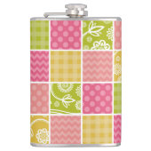Flasques Zigzag, Chevron, Pois, En vichy, Patchwork (Devant)