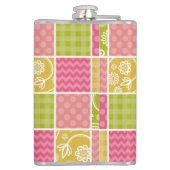 Flasques Zigzag, Chevron, Pois, En vichy, Patchwork (Dos)