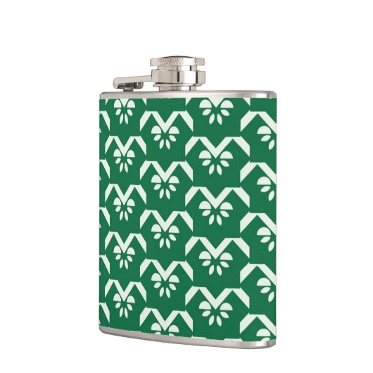 Flasques Zigzag floral vert (Gauche)