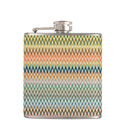 Flasques Zigzag Multicolor Motif (Devant)