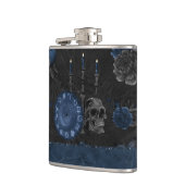 Flasques Zodiaque magic | Dark Navy Blue Gothic Skull (Gauche)