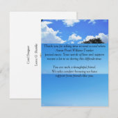 Flat Bedankt voor je sympathiekaart (Voorkant / Achterkant)