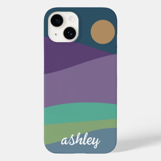 Flat Boho Abstract Landschap I Telefoonhoesje Case-Mate iPhone Case (Achterkant)