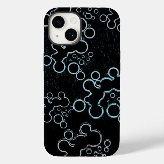 Flat Bubbles B Hoesje-Mate iPhone Case (Achterkant)
