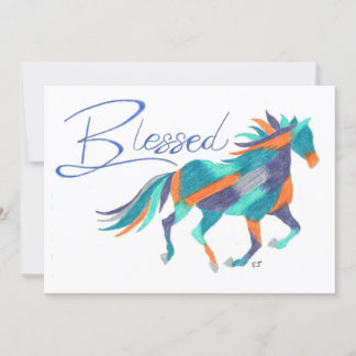 Flat Card Blessed Horse van Sherry Jarvis