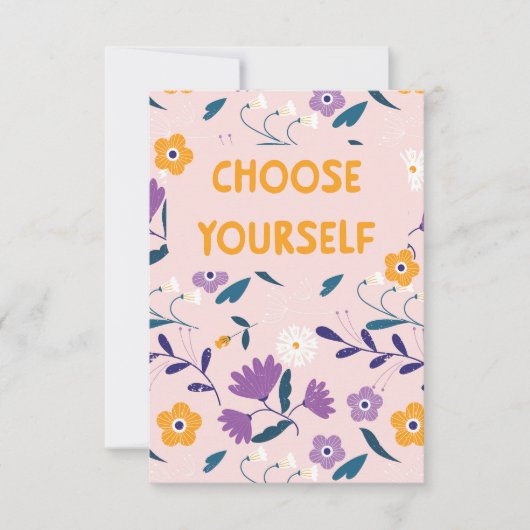 Flat card Choose yourself Kaart (Voorkant)