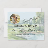 FLAT CARD Golf Theme Wedding Save the Date (Voorkant)