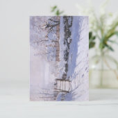 Flat Carte de remerciements Claude Monet The Magpi (Debout devant)