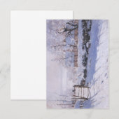 Flat Carte de remerciements Claude Monet The Magpi (Devant / Derrière)