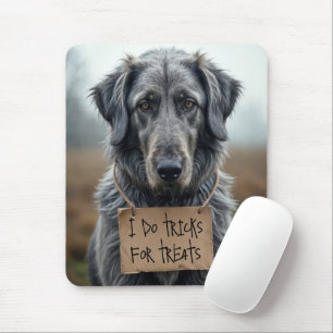 Flat Coat Retriever met Kartonnen Teken Muismat
