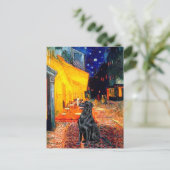 Flat Coated Retriever 1 - Terras Cafe Briefkaart (Staand voorkant)