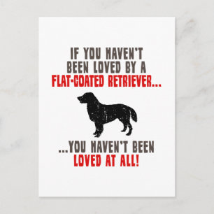 Flat-Coated Retriever Briefkaart