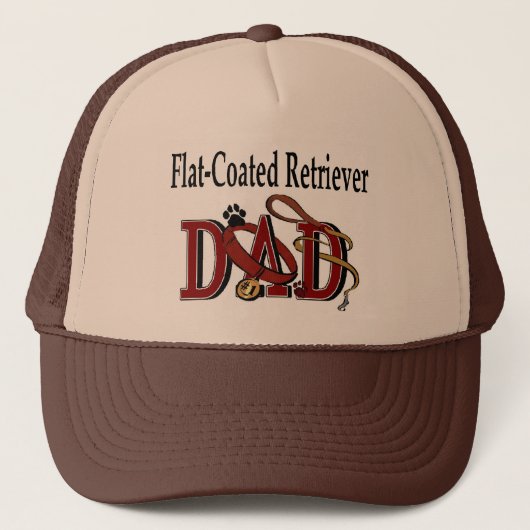 Flat Coated Retriever Dad Gifts Trucker Pet (Voorkant)