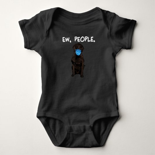 Flat-Coated Retriever Ew People Dog Romper (Voorkant)