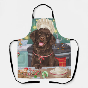 Flat-Coated Retriever Holiday Baking: Kerstmis Schort