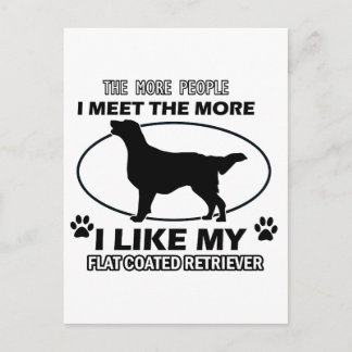 FLAT COATED RETRIEVER.png Briefkaart