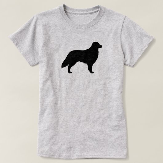 Flat Coated Retriever Silhouette T-shirt (Design voorkant)