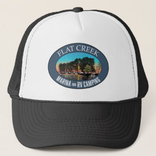 Flat Creek Marina en RV Camping Trucker Hat Pet