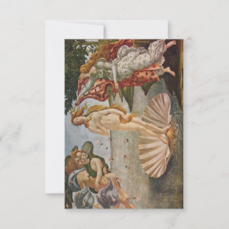 Flat Dank je wel de geboorte van Venus Botticelli Bedankkaart