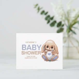 Flat dank u kaart Baby shower