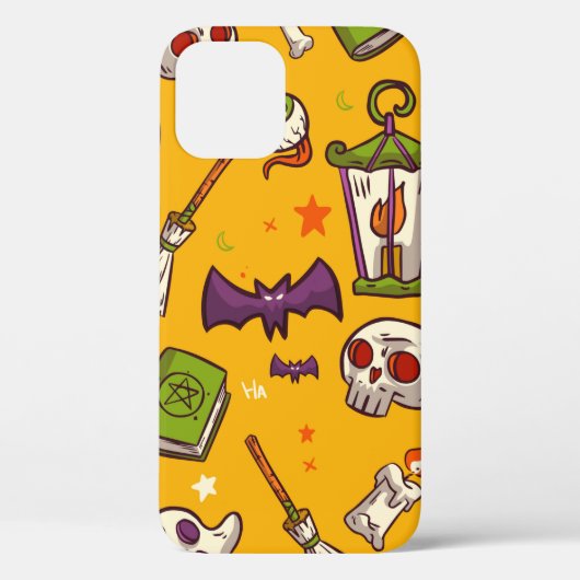Flat Design Pattern Halloween Theme Background Case-Mate iPhone Case (Achterkant)