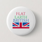Flat Earth Britse Button (Voorkant)