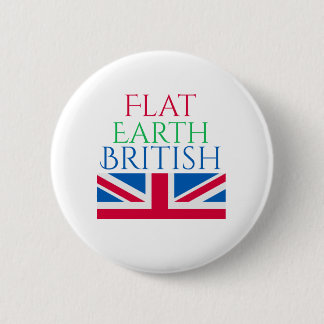 Flat Earth Britse Button
