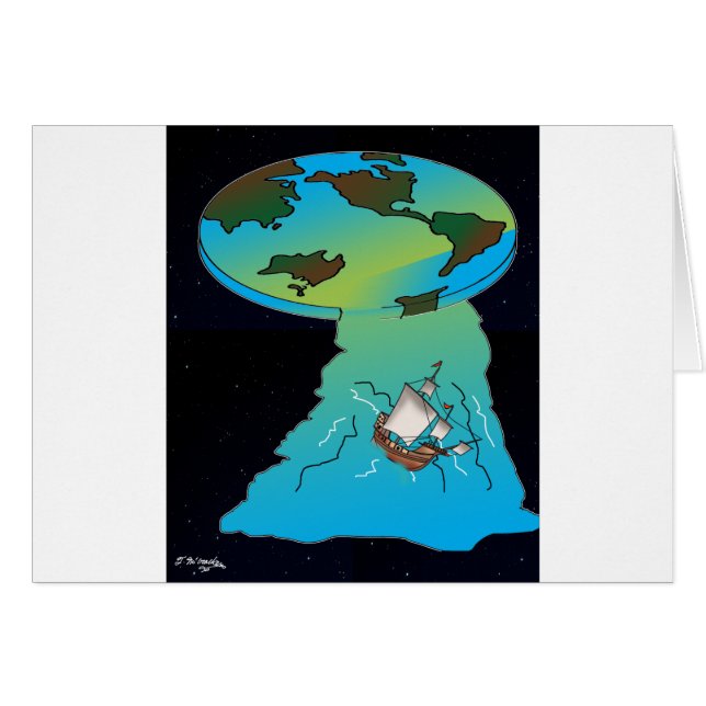 Flat Earth Cartoon 7540 (Voorkant Horizontaal)