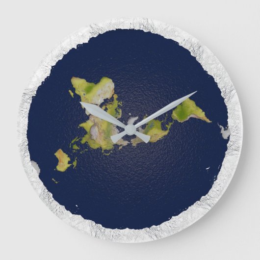 Flat Earth Clock Grote Klok (Voorkant)