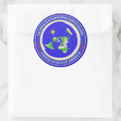 Flat Earth Design - Intelligence League Nederland Ronde Sticker (Tas)