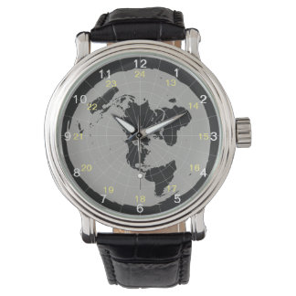 Flat Earth Design Watch Horloge