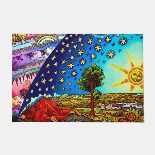 Flat Earth Doormat Deurmat (Voorkant)