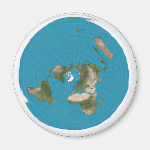 Flat Earth Fridge Magnet Magneet