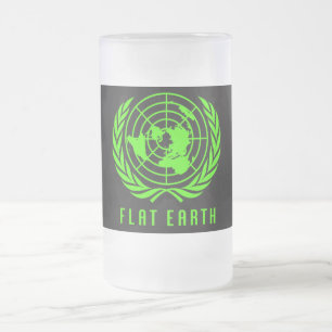 Flat Earth Frosty Beer Stein Mok