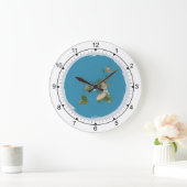 Flat Earth Large Wall Clock Grote Klok (Huis)